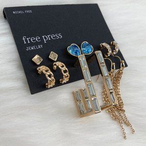 FREE PRESS - OS - NWT Variety Earrings Set